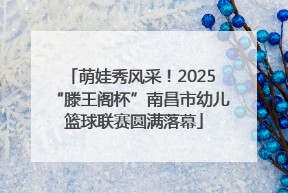萌娃秀风采！2025“滕王阁杯”南昌市幼儿篮球联赛圆满落幕