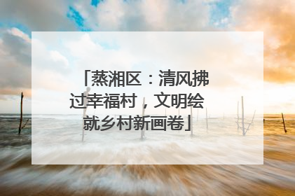 蒸湘区：清风拂过幸福村，文明绘就乡村新画卷