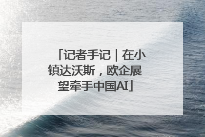 记者手记｜在小镇达沃斯，欧企展望牵手中国AI