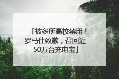 被多所高校禁用！罗马仕致歉，召回近50万台充电宝
