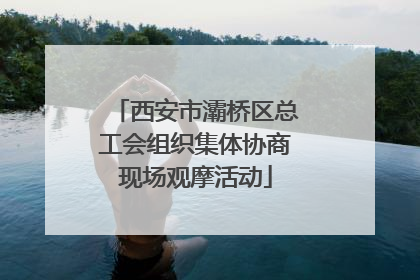 西安市灞桥区总工会组织集体协商现场观摩活动