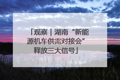 观察｜湖南“新能源机车供需对接会”释放三大信号
