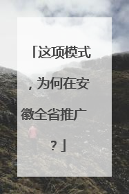 这项模式，为何在安徽全省推广？