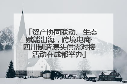 贸产协同联动、生态赋能出海，跨境电商·四川制造源头供需对接活动在成都举办