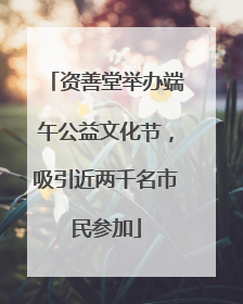 资善堂举办端午公益文化节，吸引近两千名市民参加