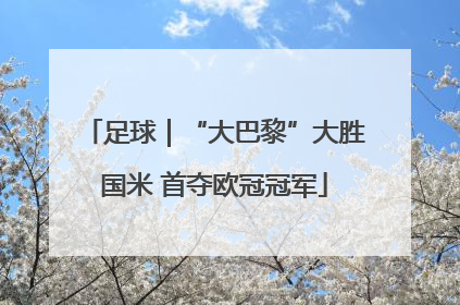 足球｜“大巴黎”大胜国米 首夺欧冠冠军