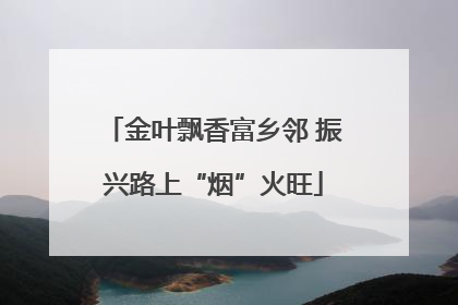 金叶飘香富乡邻 振兴路上“烟”火旺