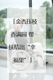 金杏压枝香满园 帮扶结出“幸福果”