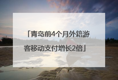 青岛前4个月外籍游客移动支付增长2倍