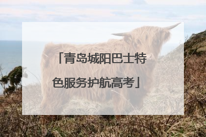 青岛城阳巴士特色服务护航高考