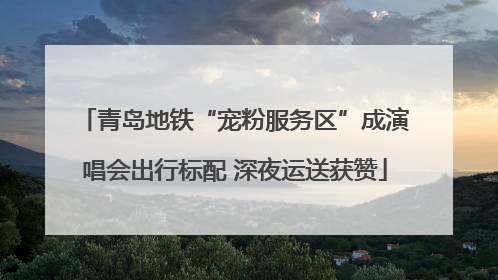 青岛地铁“宠粉服务区”成演唱会出行标配 深夜运送获赞