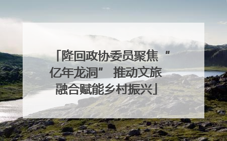 隆回政协委员聚焦“亿年龙洞” 推动文旅融合赋能乡村振兴