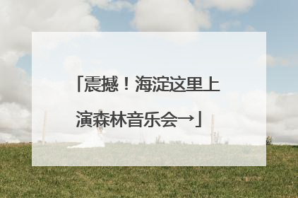 震撼！海淀这里上演森林音乐会→