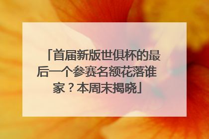 首届新版世俱杯的最后一个参赛名额花落谁家？本周末揭晓
