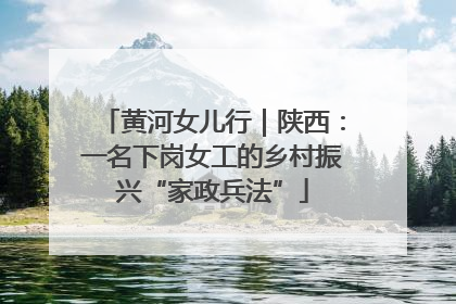 黄河女儿行｜陕西：一名下岗女工的乡村振兴“家政兵法”