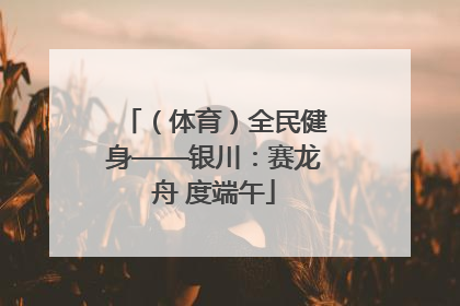 （体育）全民健身——银川：赛龙舟 度端午