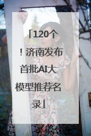 120个！济南发布首批AI大模型推荐名录