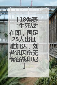 18强赛“生死战”在即，国足25人出征雅加达，刘若钒因伤无缘客战印尼