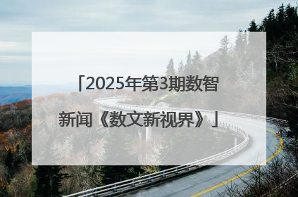 2025年第3期数智新闻《数文新视界》
