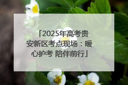 2025年高考贵安新区考点现场：暖心护考 陪伴前行