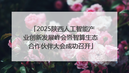 2025陕西人工智能产业创新发展峰会暨智算生态合作伙伴大会成功召开