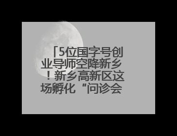 5位国字号创业导师空降新乡！新乡高新区这场孵化“问诊会”干货满满
